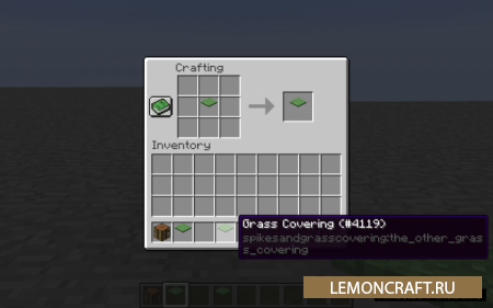 Мод на шипы и траву Spikes and Grass Covering [1.12.2]